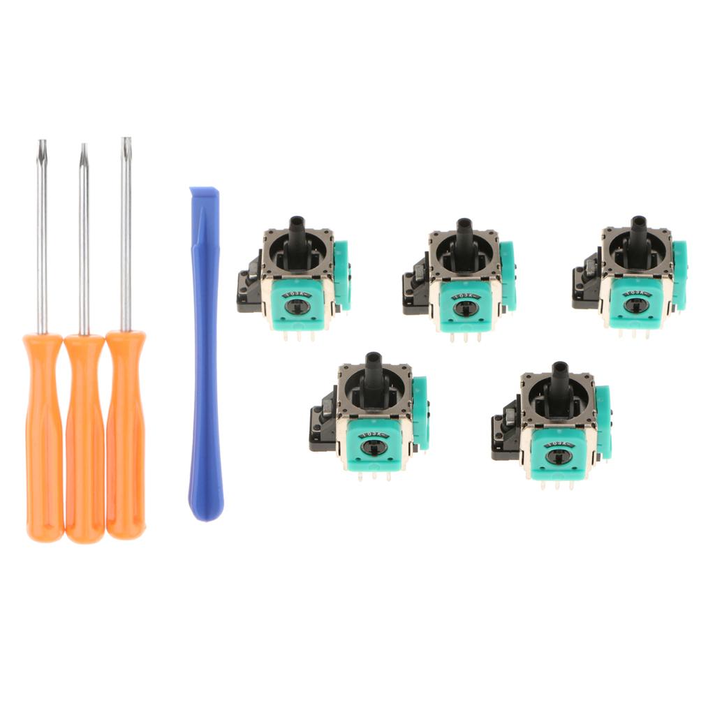 5 x Analog Stick 3D Rocker Joystick Axis + Tools for One Controllers