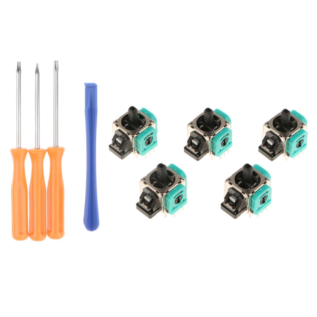 5 x Analog Stick 3D Rocker Joystick Axis + Tools for One Controllers