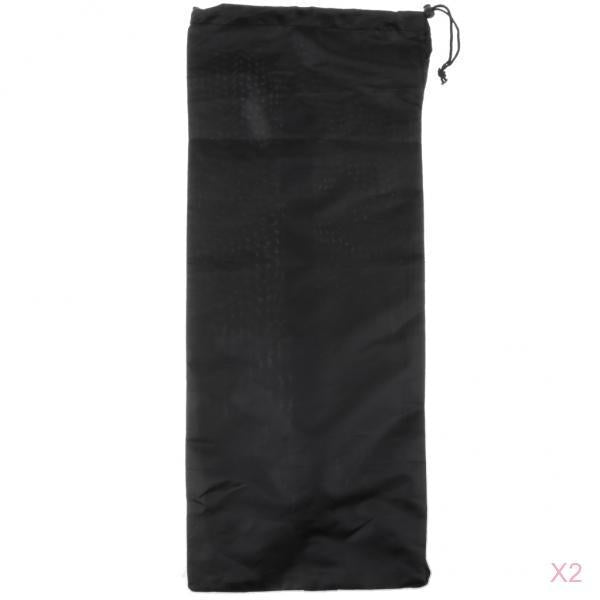2 Pieces Skateboard Longboard Shoulder Bag Carry Case Drawstring Pouch S