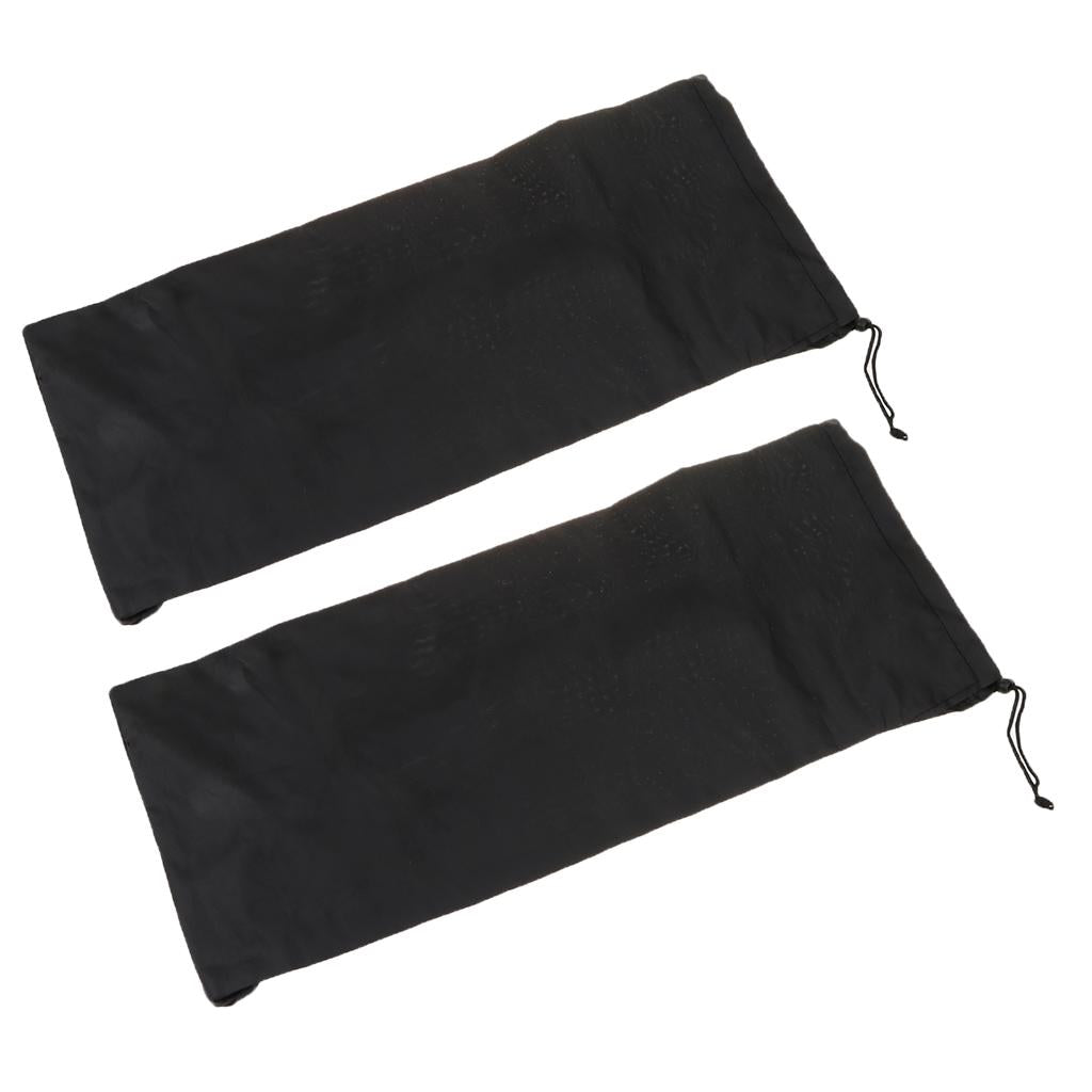 2 Pieces Skateboard Longboard Shoulder Bag Carry Case Drawstring Pouch S