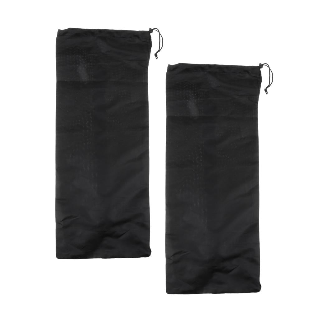 2 Pieces Skateboard Longboard Shoulder Bag Carry Case Drawstring Pouch S