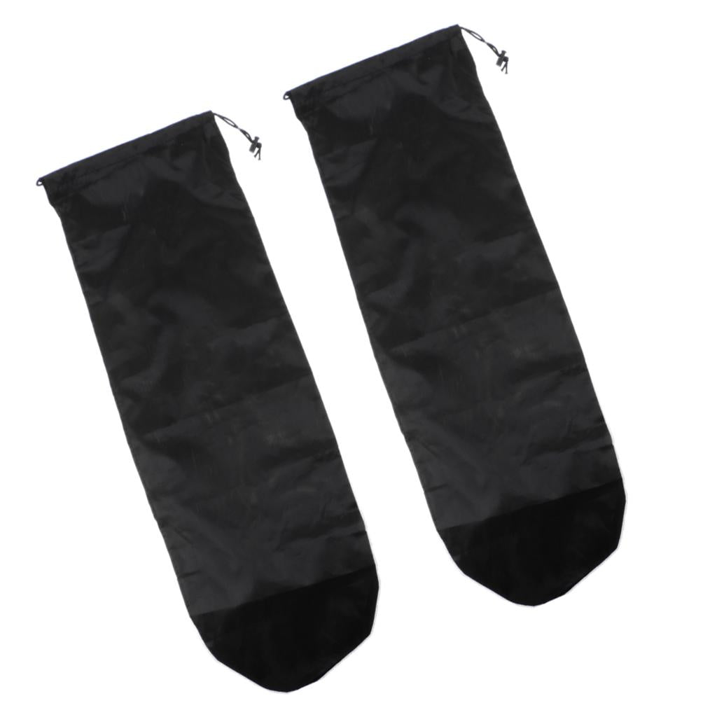 2 Pieces Skateboard Longboard Shoulder Bag Carry Case Drawstring Pouch L