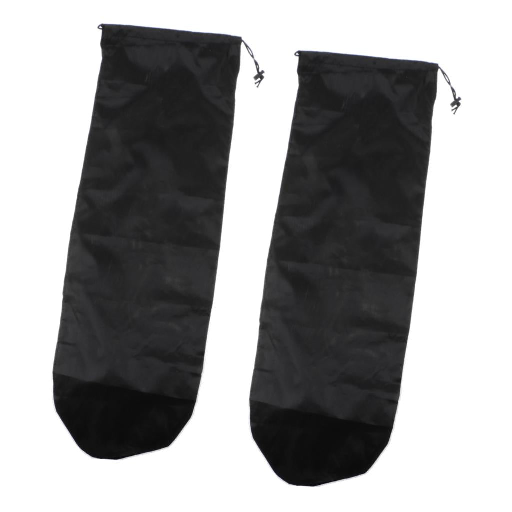 2 Pieces Skateboard Longboard Shoulder Bag Carry Case Drawstring Pouch L