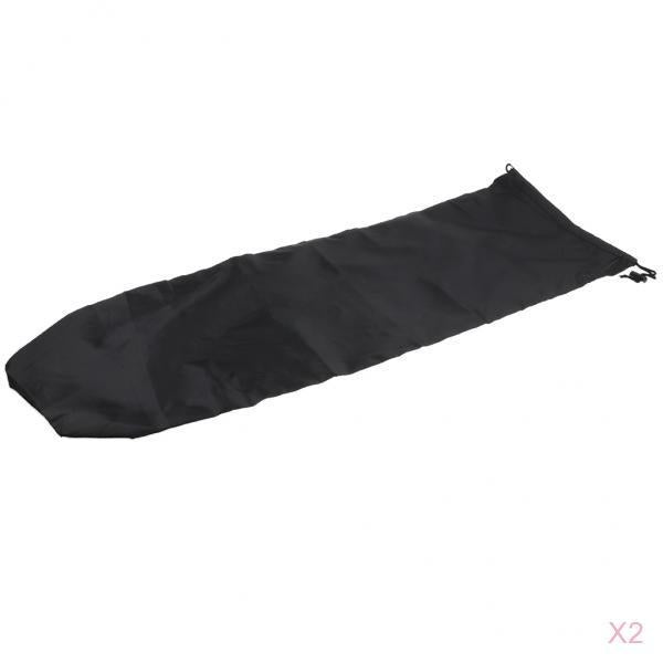 2 Pieces Skateboard Longboard Shoulder Bag Carry Case Drawstring Pouch L