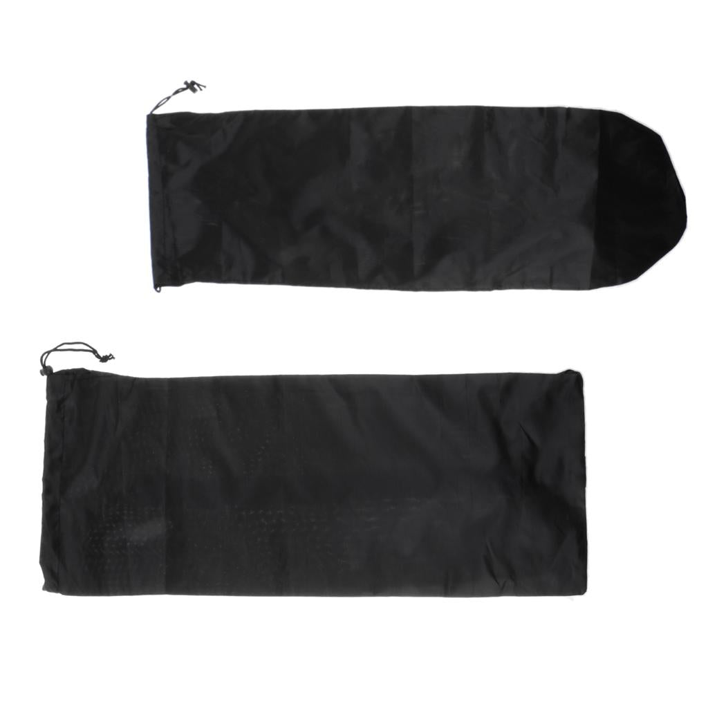 2 Pieces Skateboard Longboard Shoulder Bag Carry Case Drawstring Pouch S+L
