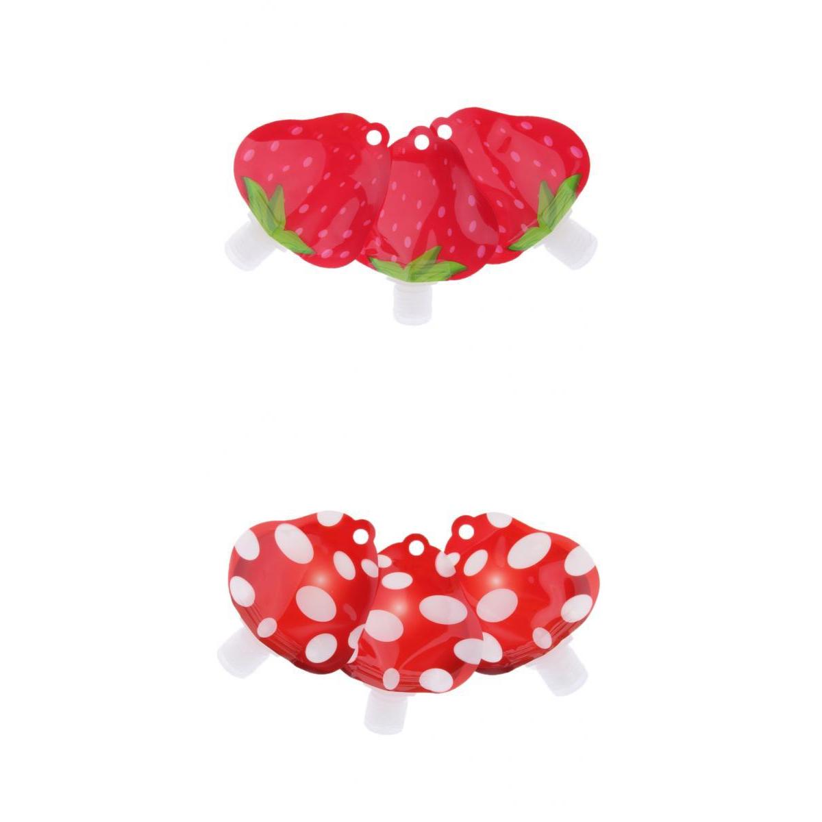 6 Pieces Refillable Empty Squeeze Pouch Lotion Squeezable Bag Bottles