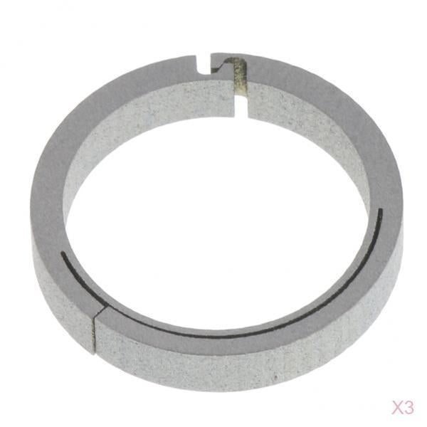 3pcs Titanium Round Carabiners Keychain Snap Hook Buckle Clip 18mm Silver