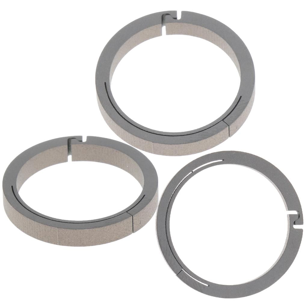 3pcs Titanium Round Carabiners Keychain Snap Hook Buckle Clip 22mm Silver
