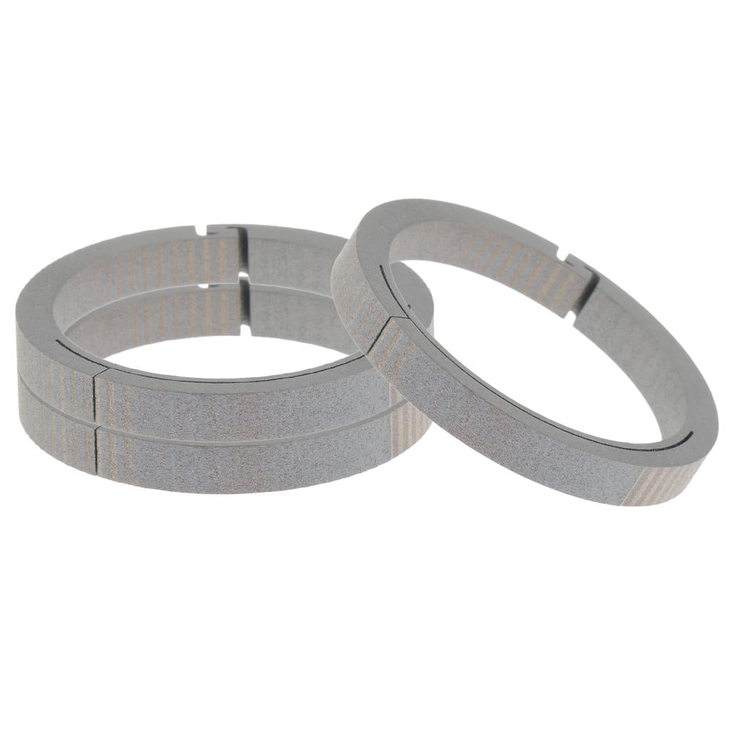 3pcs Titanium Round Carabiners Keychain Snap Hook Buckle Clip 26mm Silver