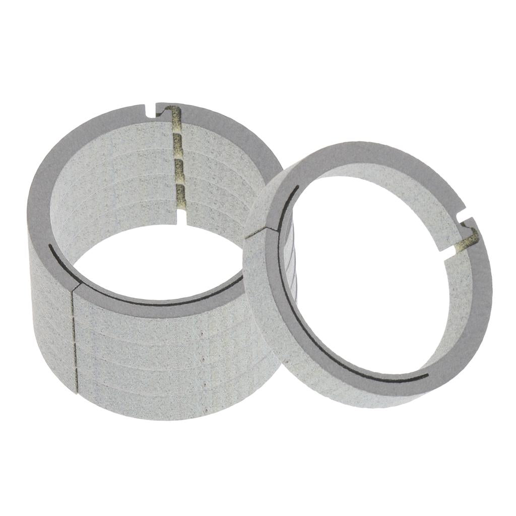 5pcs Titanium Round Keychain Carabiners Spring Snap Hook Clip Silver 18mm