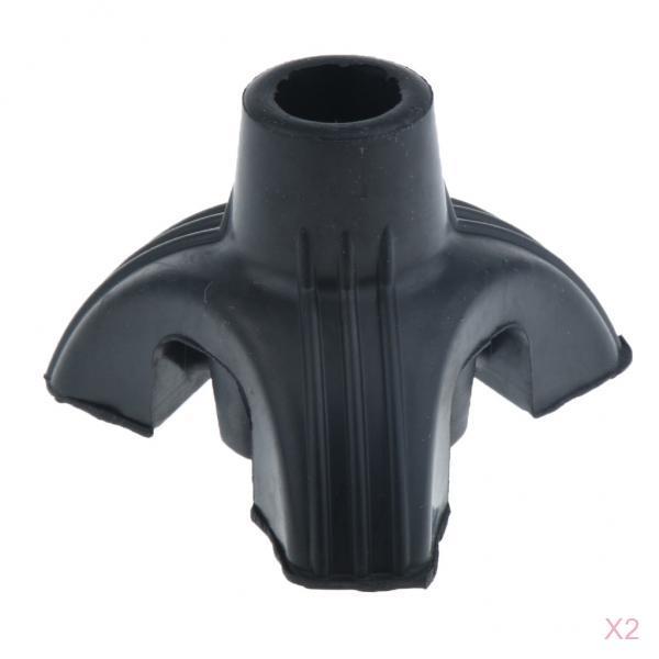2pcs Tripod Rubber Replacement Tip For Cane Walking Stick Crutches 19mm