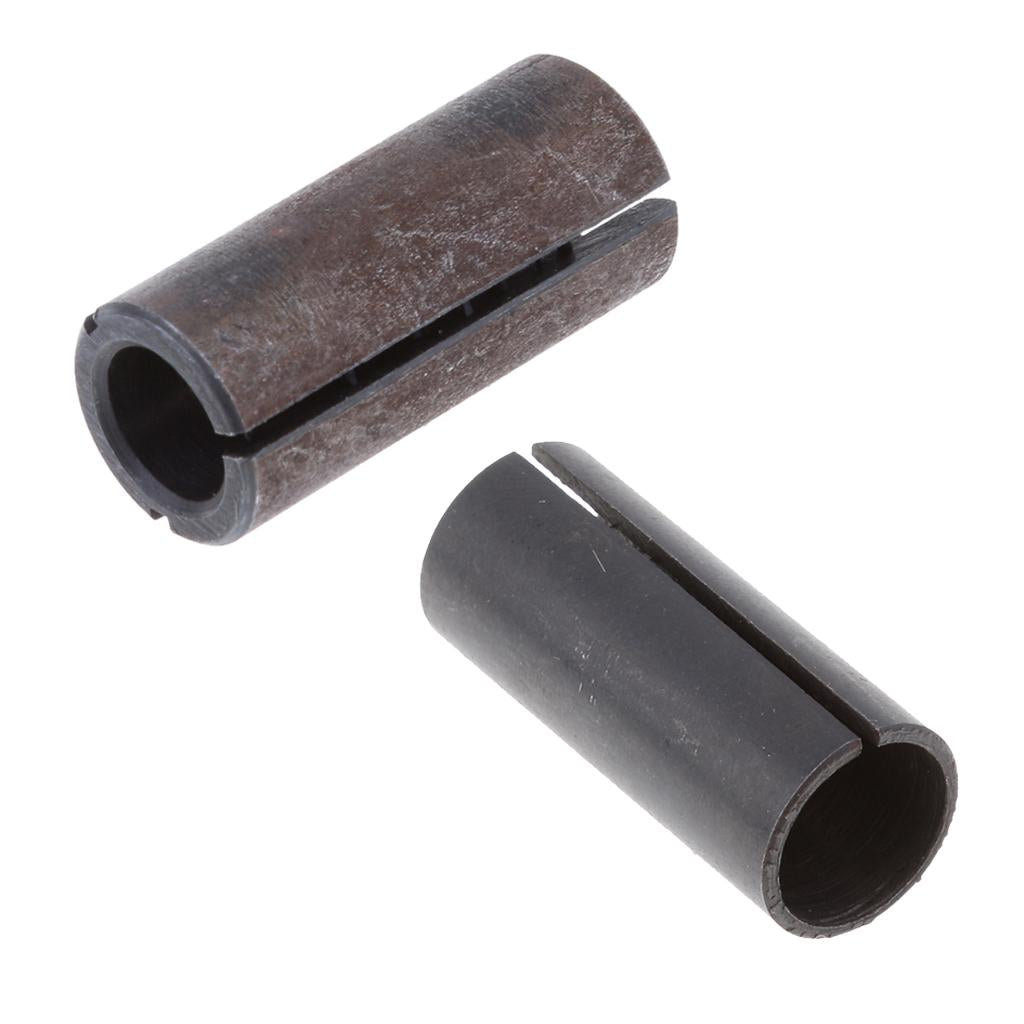 2x High Precision Carbide Router Bit Collet Chuck Adapter Inner Dia 10 & 8mm