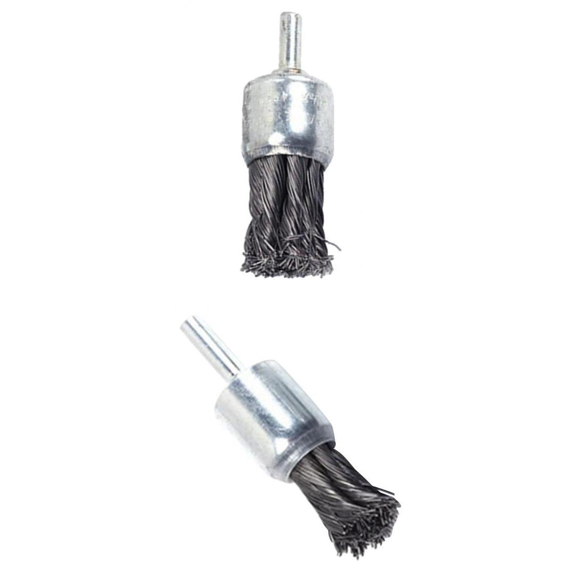 2pcs Wire Knot End Brush Rust Paint Removal Tools For Die Grinder 20 & 25mm