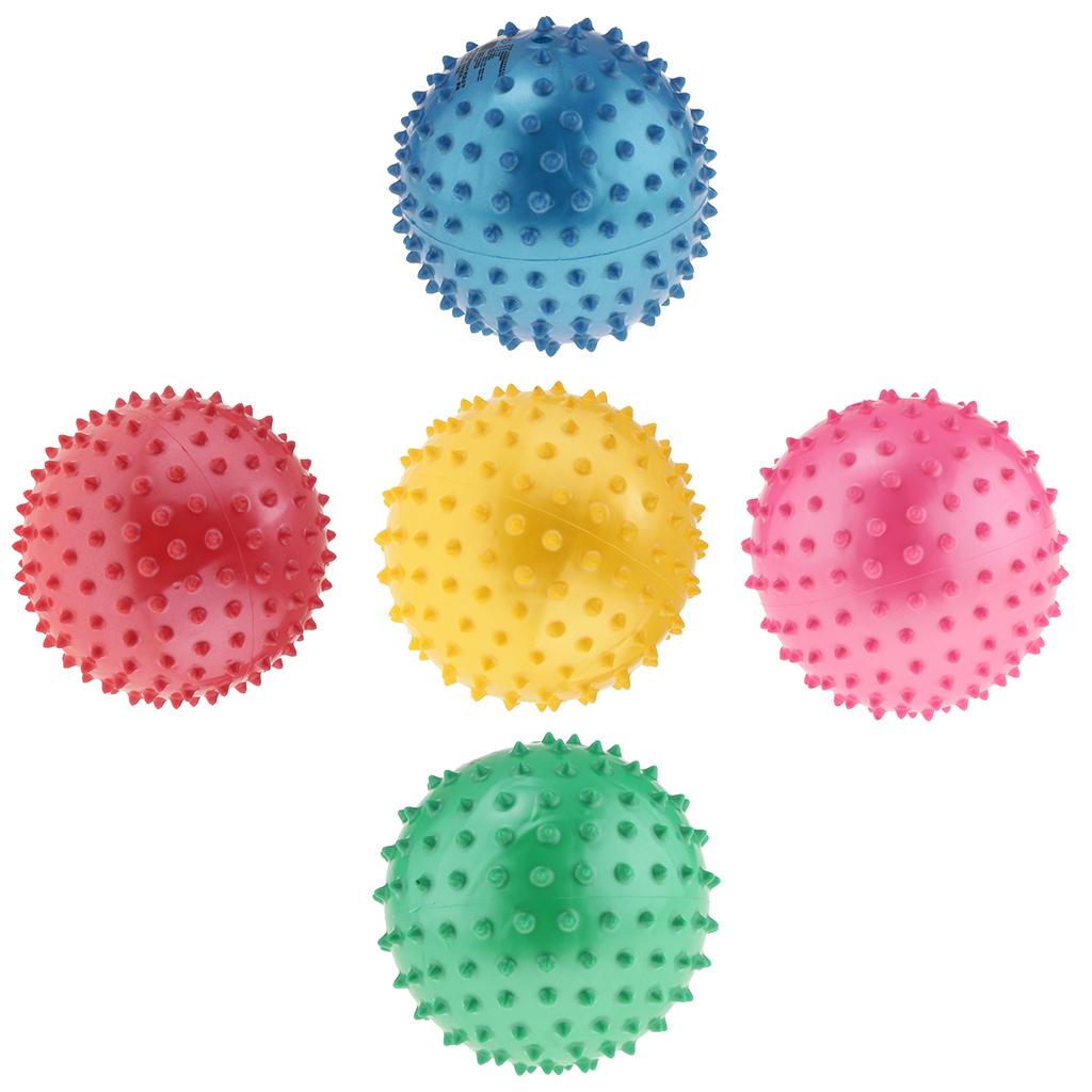 5PCS 6 Inch PVC Inflated Knobby Bouncy Ball Massage Sensory Ball Kids Toy