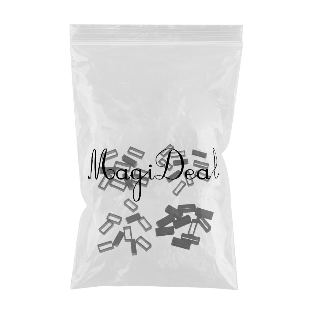 40x Black Watch Band Strap Replacement Rubber Strap Loops Holder 18-24mm