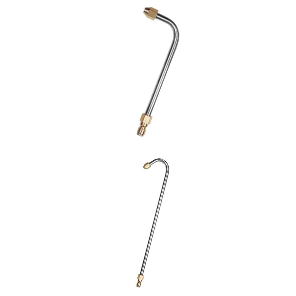 2 x Pressure Washer Lance Spray Wand 1/4'' Quick Release U Shape & 90 Degree