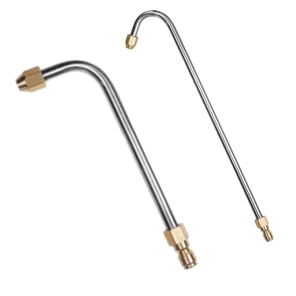 2 x Pressure Washer Lance Spray Wand 1/4'' Quick Release U Shape & 90 Degree