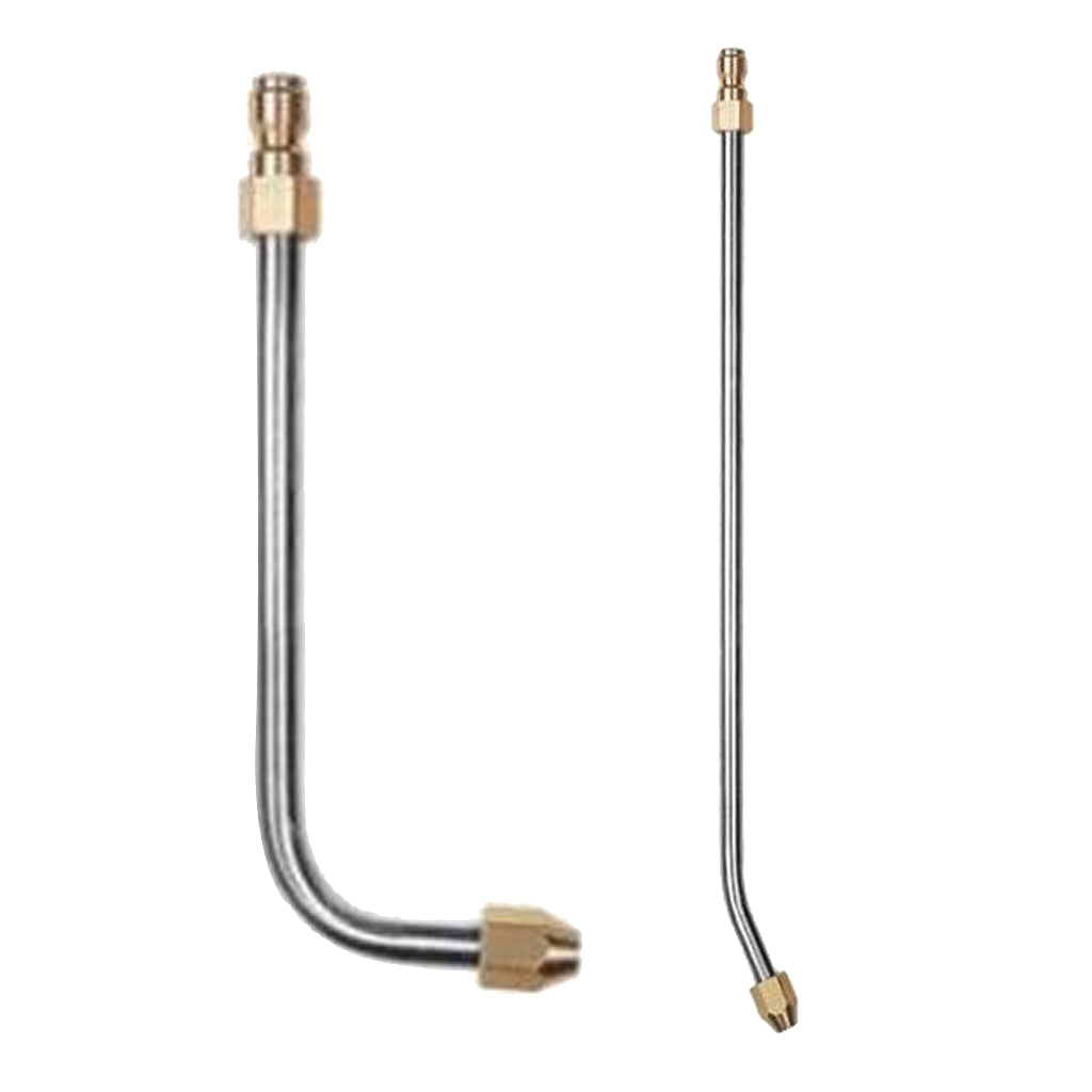 2 x Metal Pressure Washer Nozzle Angled Lance Spray Wand 1/4'' Quick Release