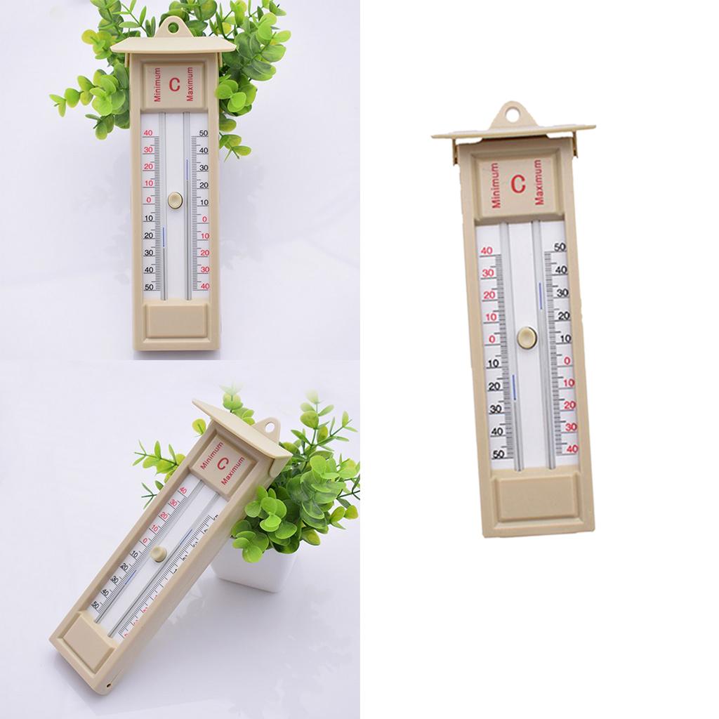 3pcs Wall Thermometer Indoor Outdoor Greenhouse Max Min Temperature Gauge