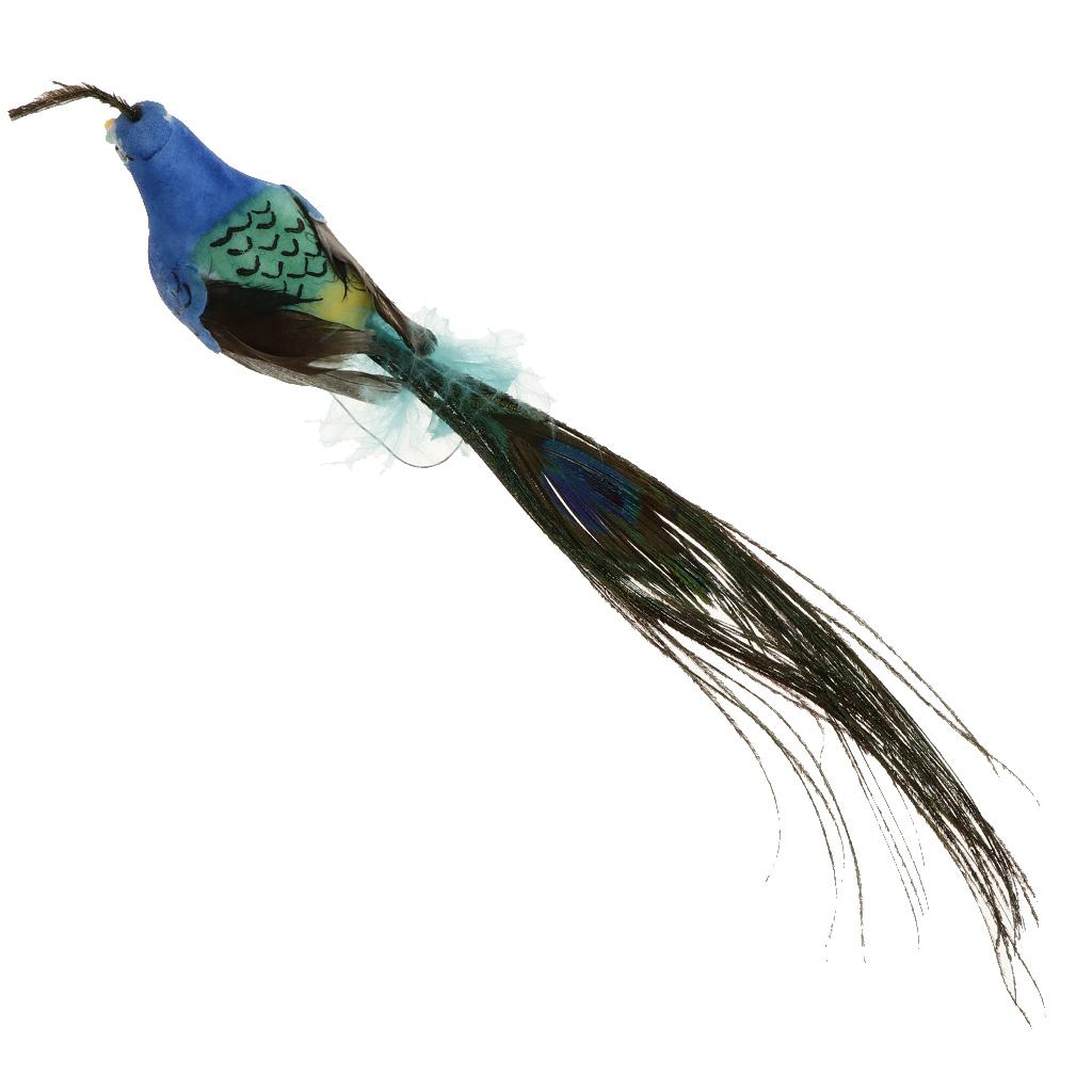 10pcs Artificial Peacock Foam Birds Statue Display Home Garden Art Ornament