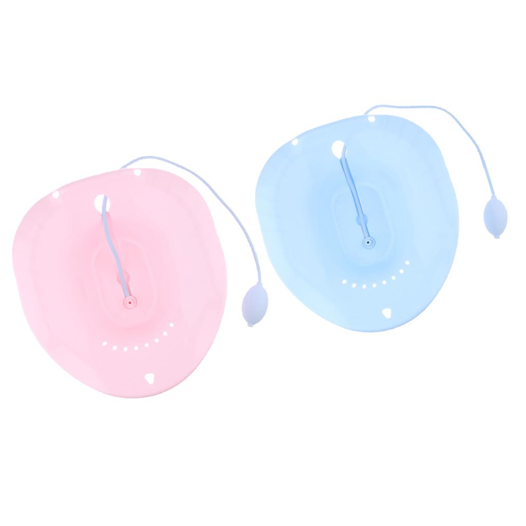2Pieces Toilet Sitz Bath Tub Hip Basin with Flusher for Pregnant Hemorrhoids