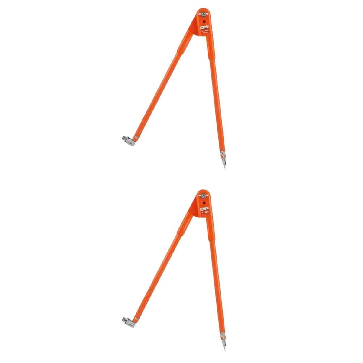 2x Carpenter Precision Pencil Compasses, Large Diameter with Pencil L&S