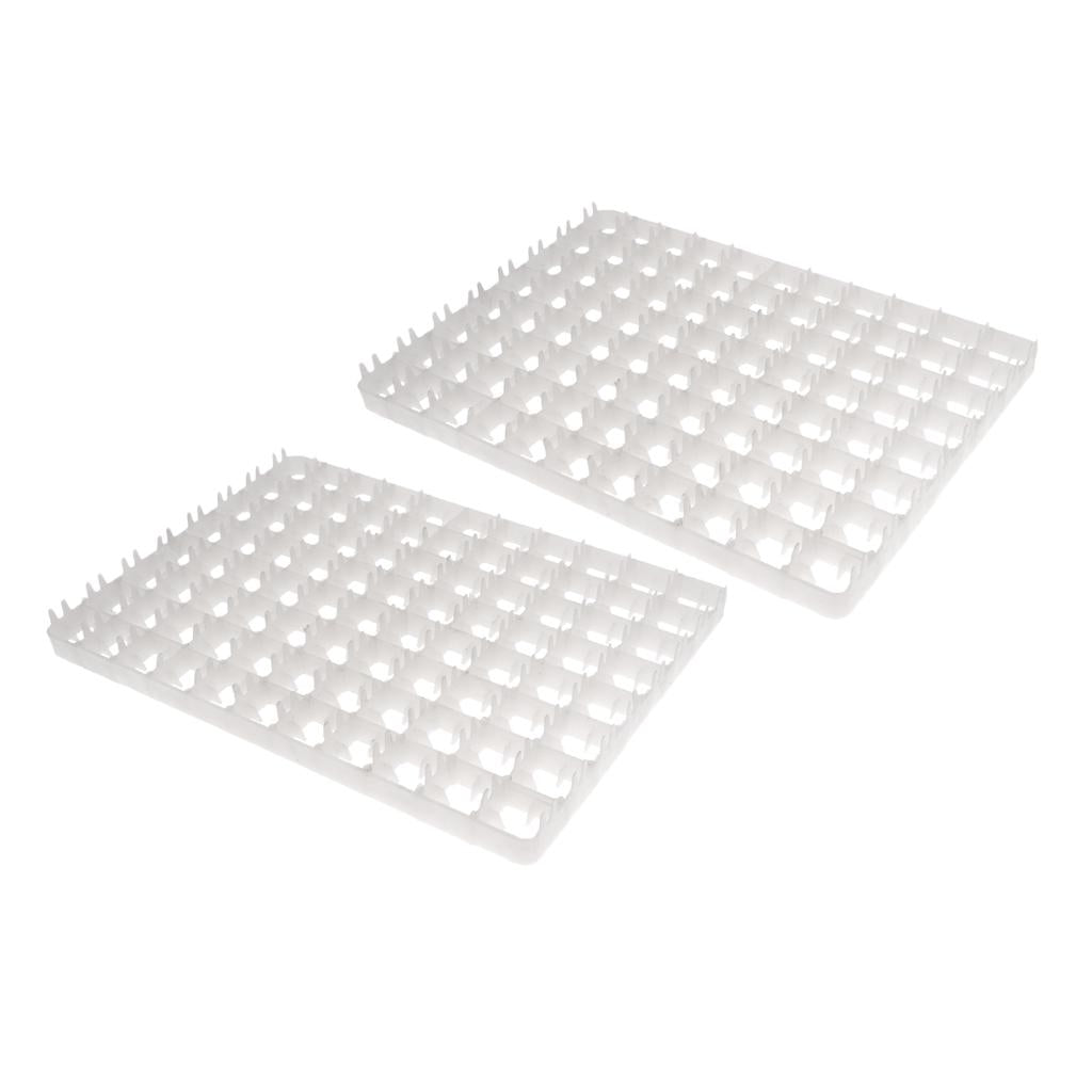 2Pcs 88-Chicken Eggs Tray For Duck Quail Bird Poultry Egg Incubator Machine