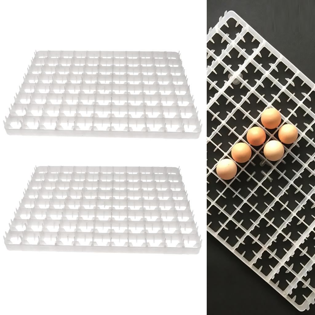 2Pcs 88-Chicken Eggs Tray For Duck Quail Bird Poultry Egg Incubator Machine