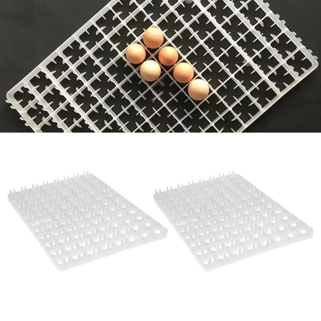 2Pcs 88-Chicken Eggs Tray For Duck Quail Bird Poultry Egg Incubator Machine