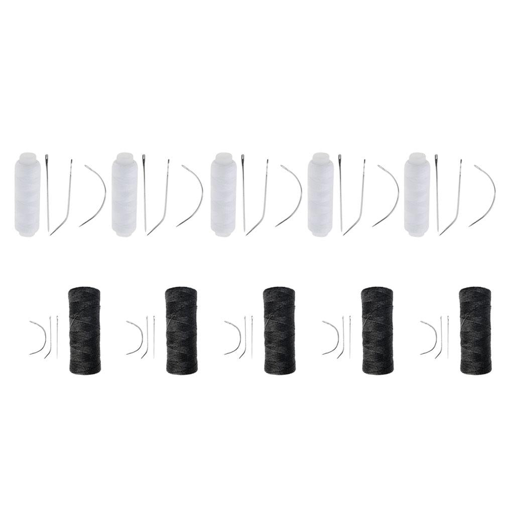 10 Pcs Cotton Hair Track Weft Weaving Sew Decor Thread for Hair Extensions