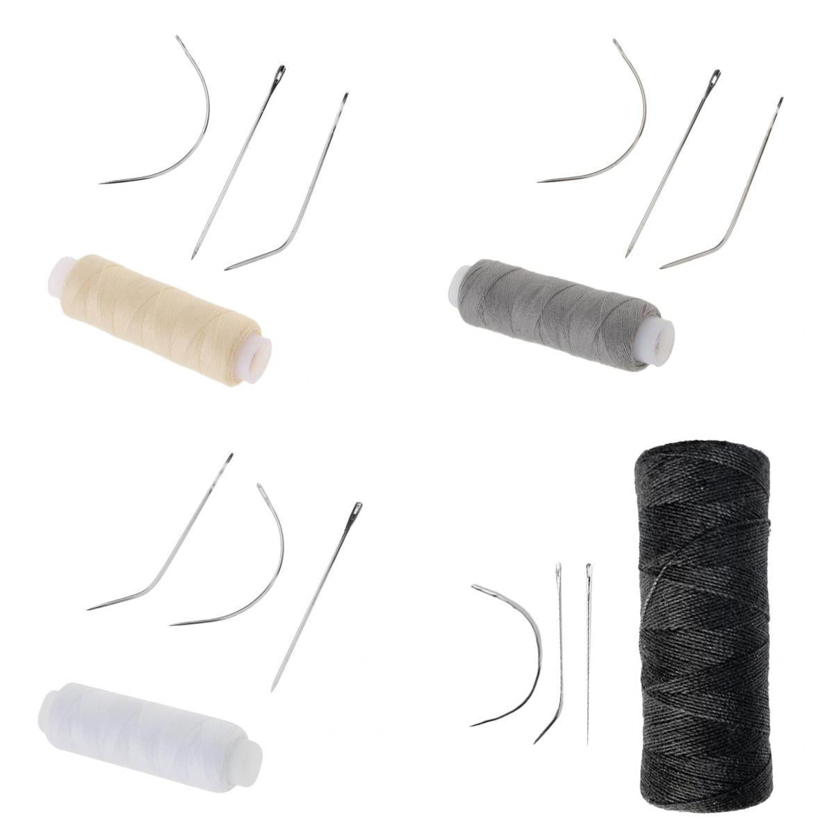 4pcs Cotton Hair Track Weft Weaving Sew Decor Thread for Hair Extensions