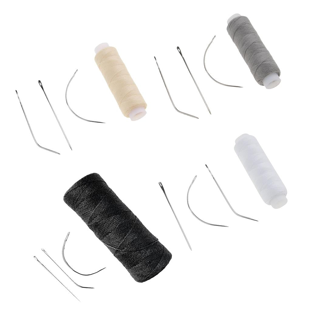 4pcs Cotton Hair Track Weft Weaving Sew Decor Thread for Hair Extensions