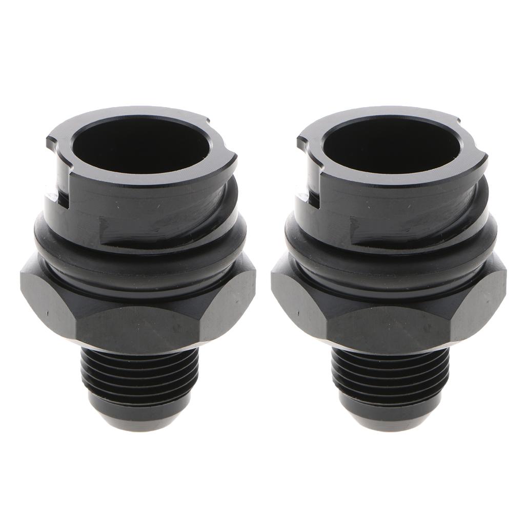 2x Billet Black Valve Cover Oil Cap Breather AN10 for LS1/LS6/LS2/LS3/LS7