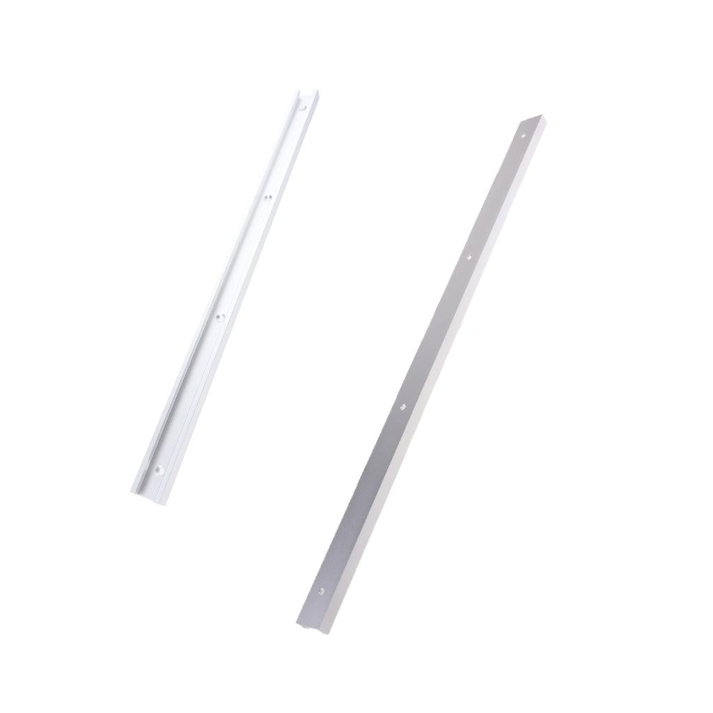 2Pcs Aluminium Rail Miter Bar Slider Table Saw Gauge Rod Woodworking Tool