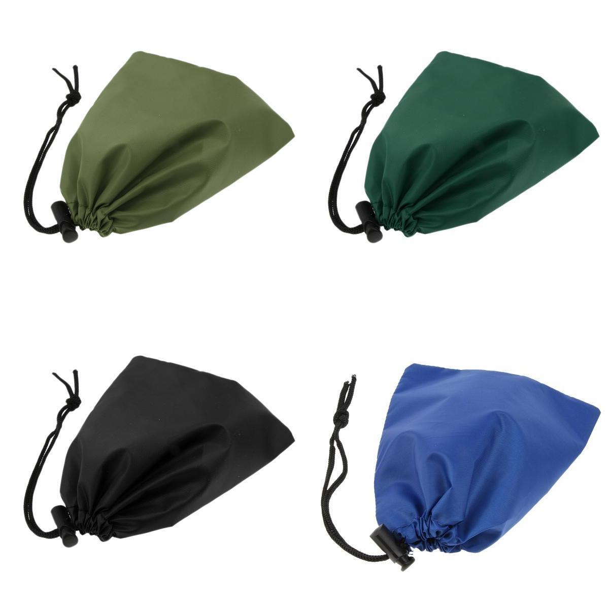 4pcs Waterproof Camping Storage Bag Drawstring Sack Pouch Travel Organizer