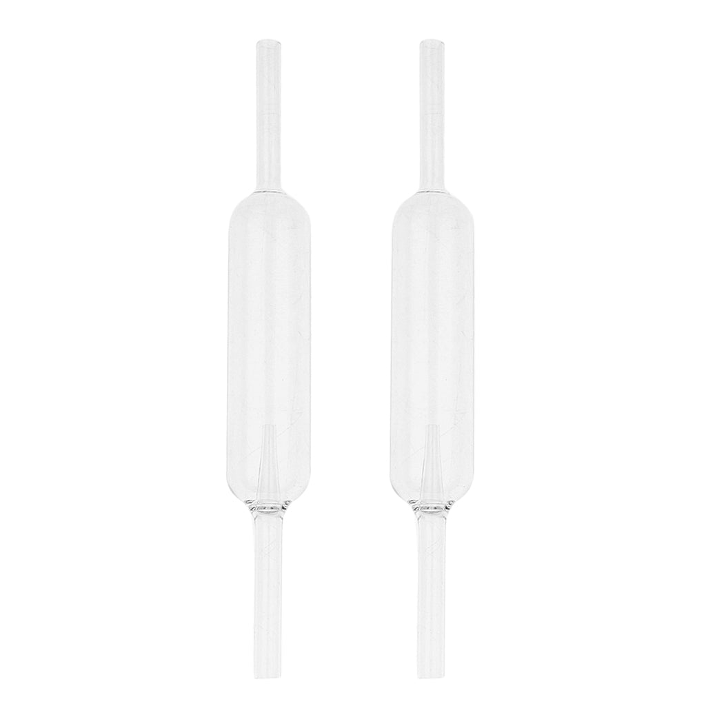 2 Pcs Glass Aquarium Tank CO2 Diffuser Bubble Counter With Suction Cup