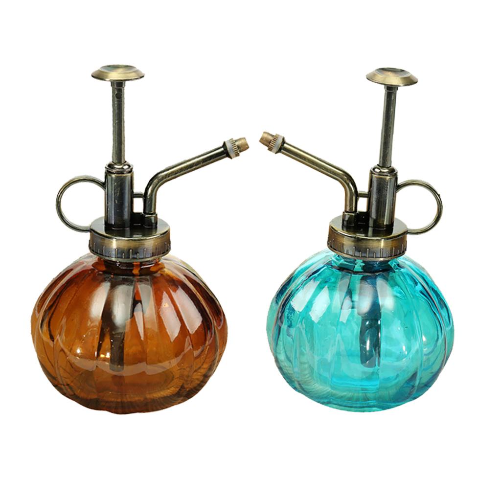 2pcs Antique Plant Flower Watering Pot Bottle Garden Hairdressing Sprayer