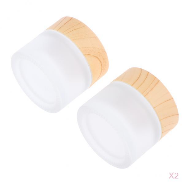 4x Mini Sample Bottles Cosmetic Makeup Jar Pot Cream Lip Balm Containers 10g