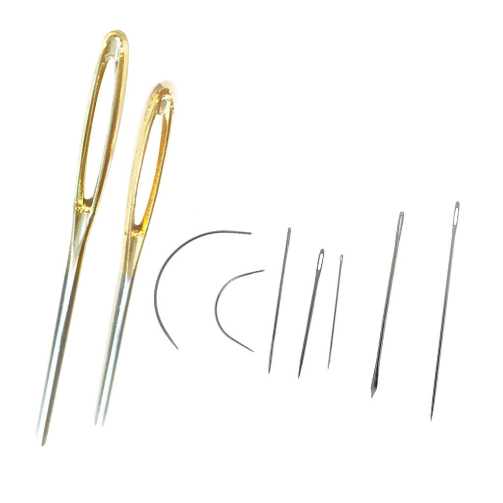 9pcs Sewing Needles Repair Kit Upholstery Carpet Leather Curved Canvas