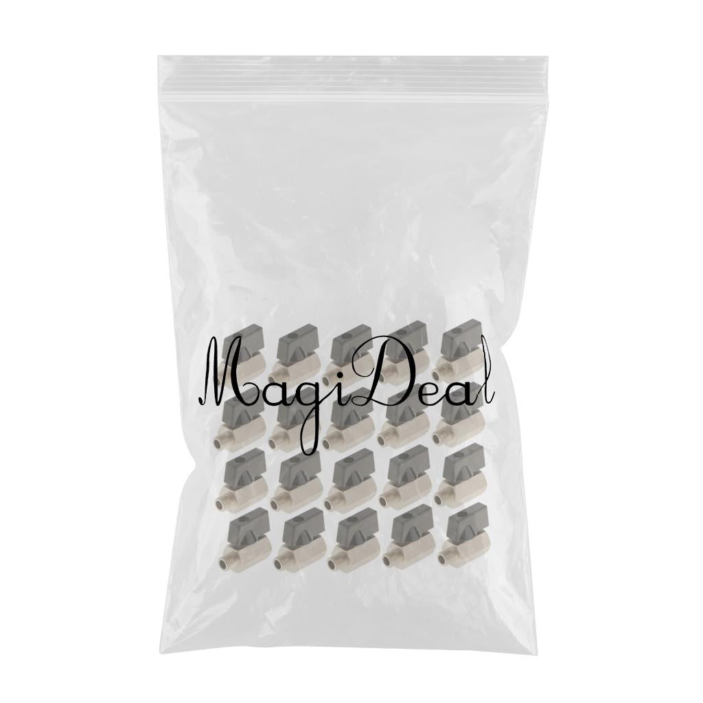 20 piece Female x Male-1/8 NPT Brass Ball Valve Shut Off Switch Sand Blast