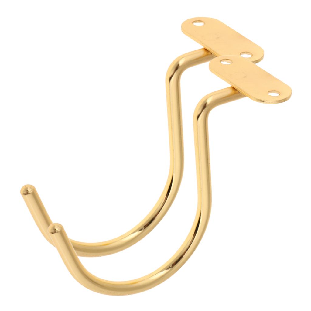 2pcs Brass Snooker Billiard Table Cue Rack Hook to Hold Bridge Pool Rack