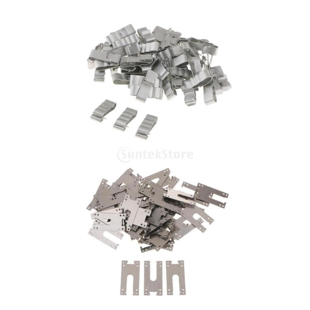 100 Pieces Solar PV Cable 4 Line Clip Holder +Grounding Conductive Sheet