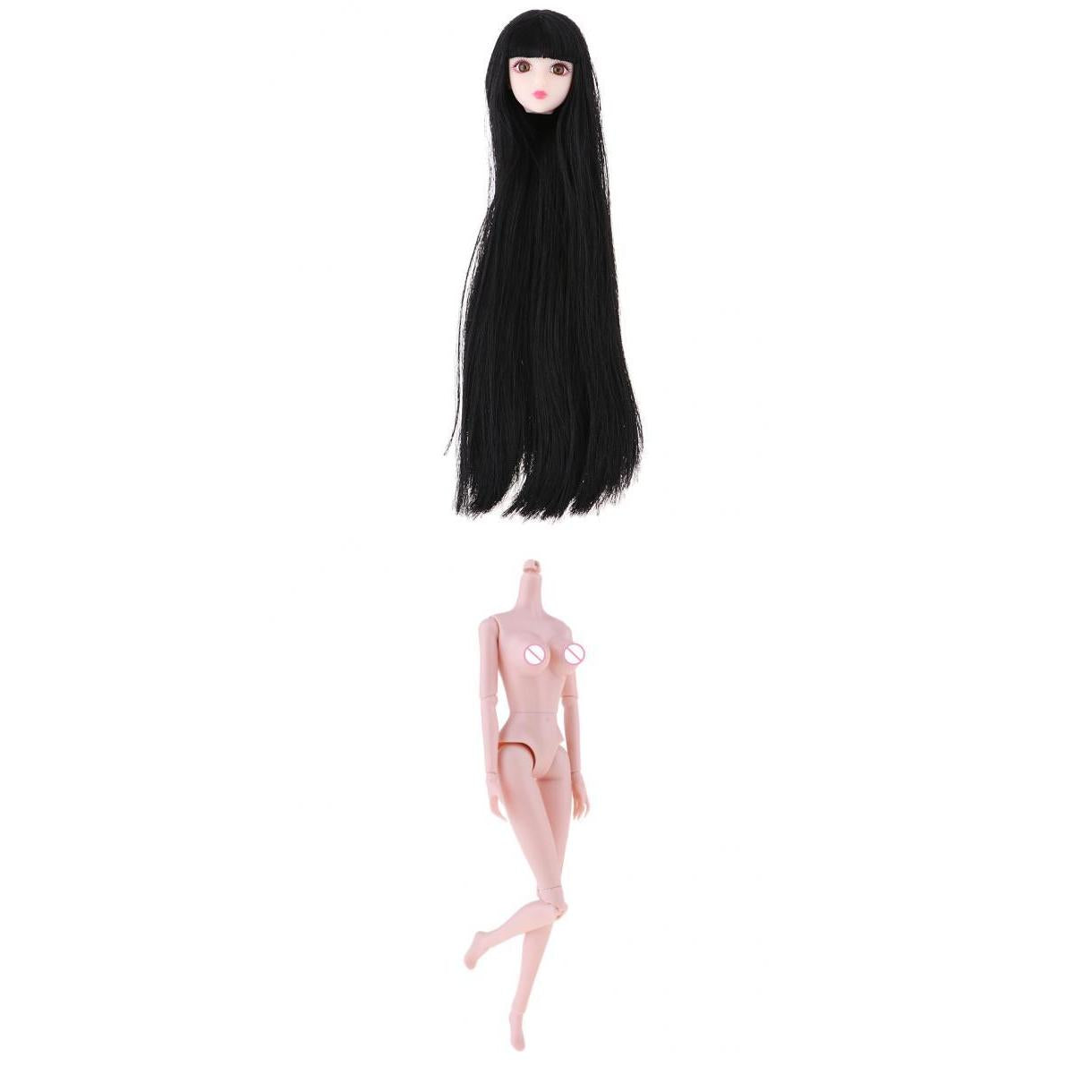 1/6 BJD Doll Nude Body Parts & Large Bust & Head Female Doll Custom Supplies