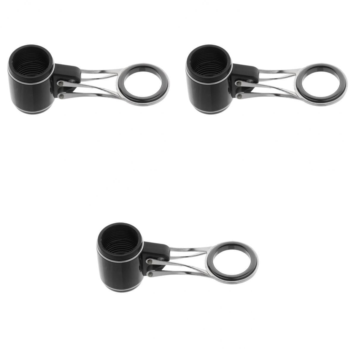 3pcs Folding Stainless Steel Fishing Rod Guides Rod Repair Kit DIY