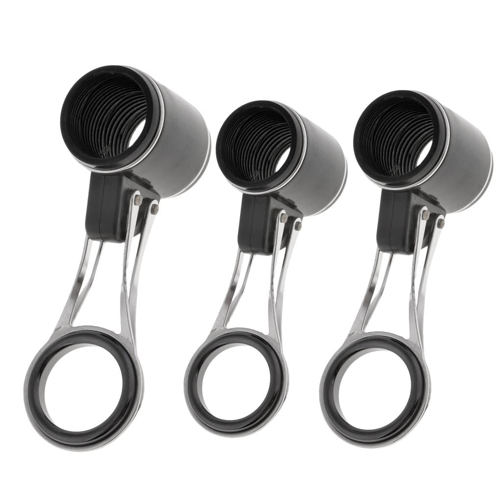 3pcs Folding Stainless Steel Fishing Rod Guides Rod Repair Kit DIY