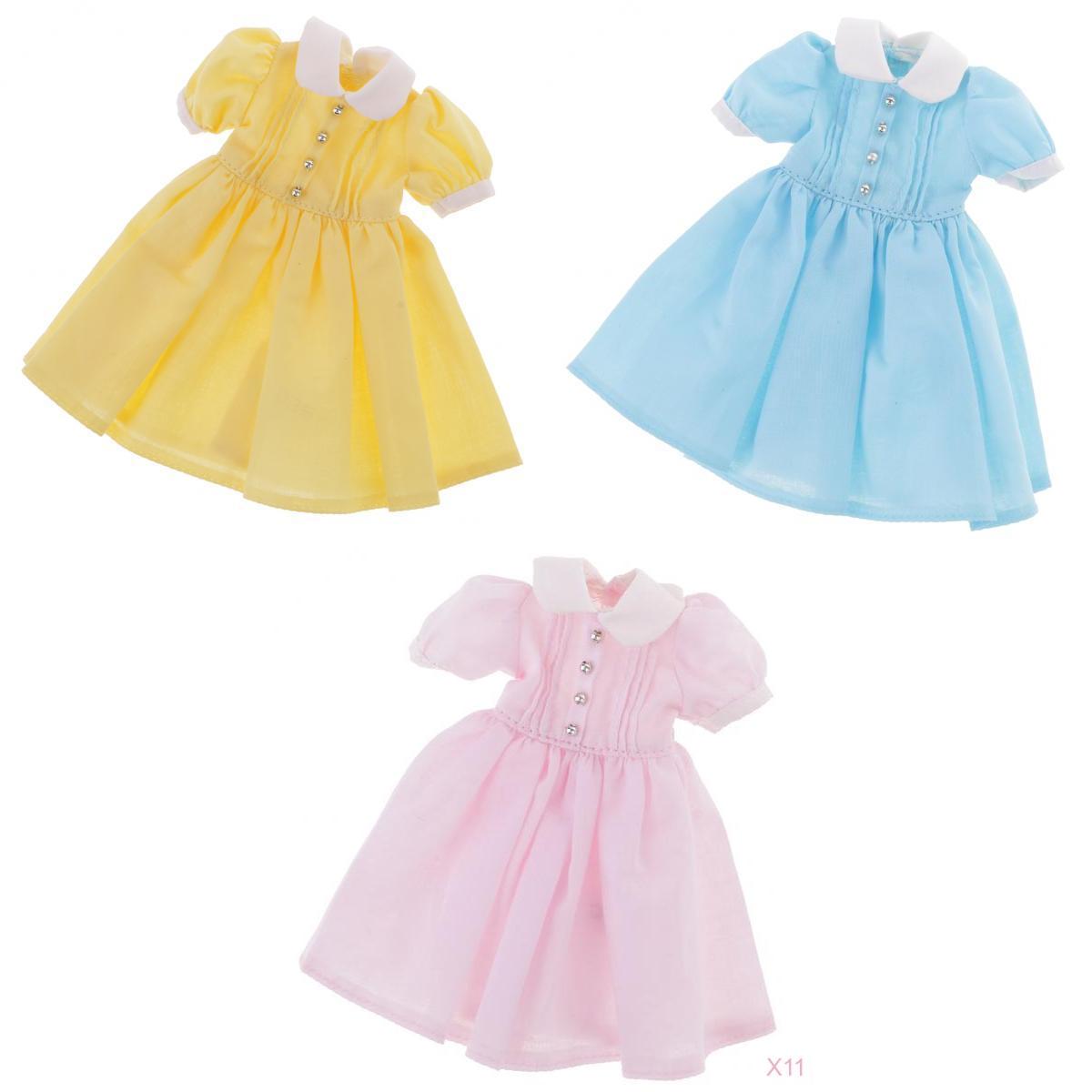 3Pcs Lovely Dress Clothes Clothing Outfit for Blythe Dolls Accessories