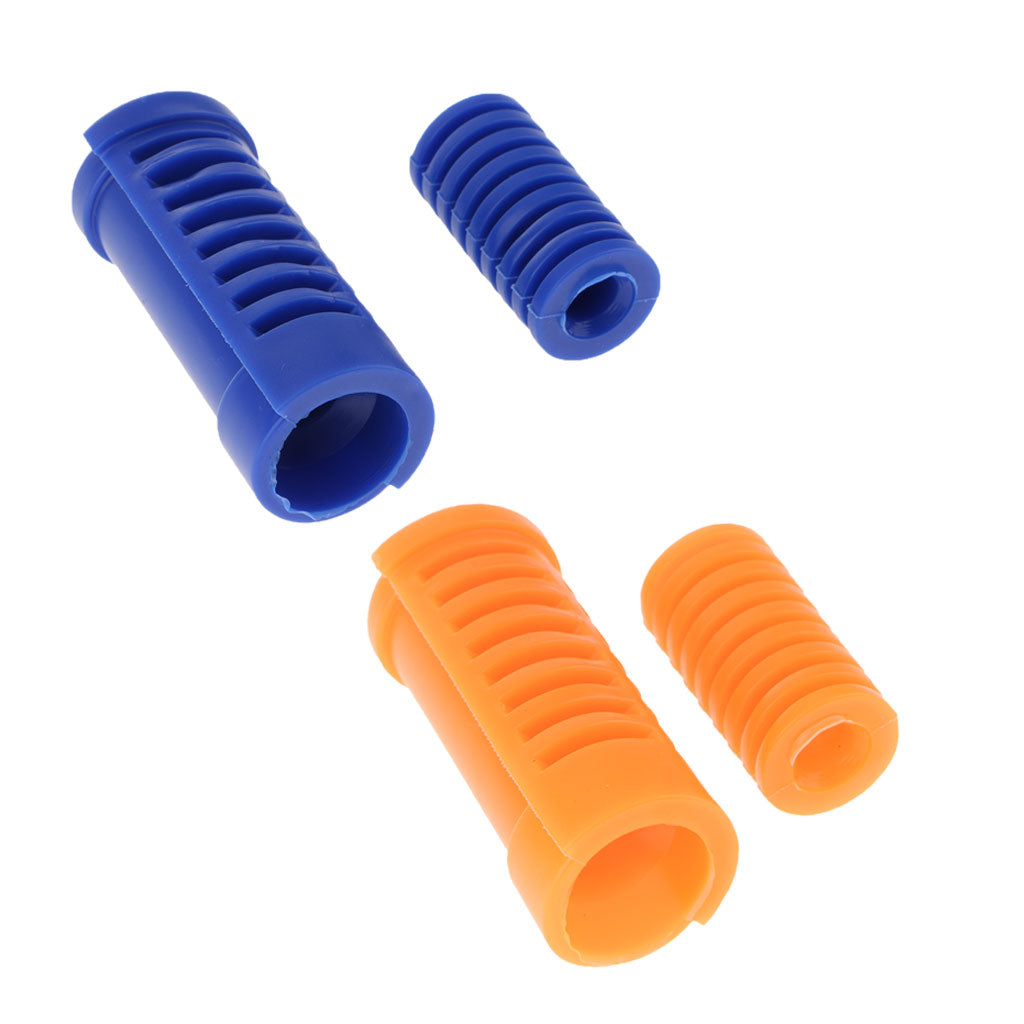 4Piece Motorcycle Gear Shift Shifter Lever Rod & Footrest Pedal Rubber Cover