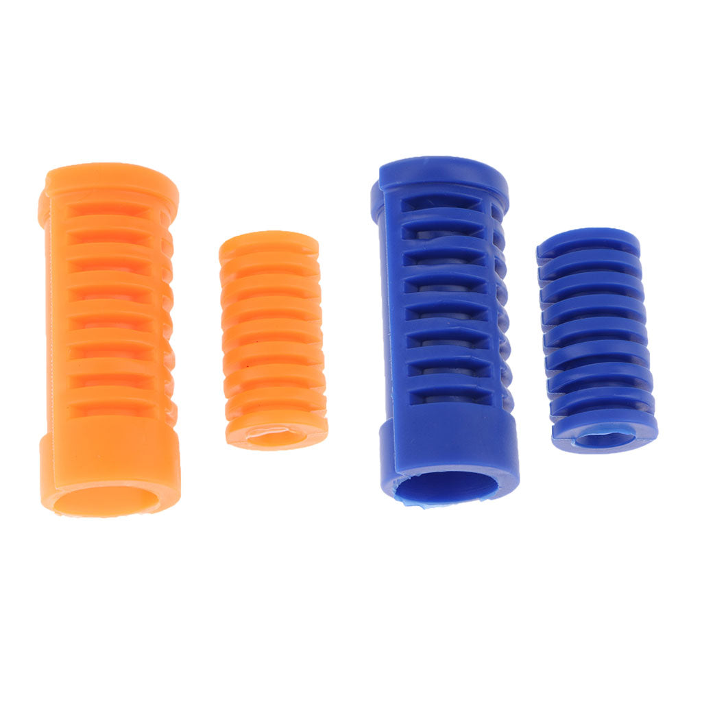 4Piece Motorcycle Gear Shift Shifter Lever Rod & Footrest Pedal Rubber Cover