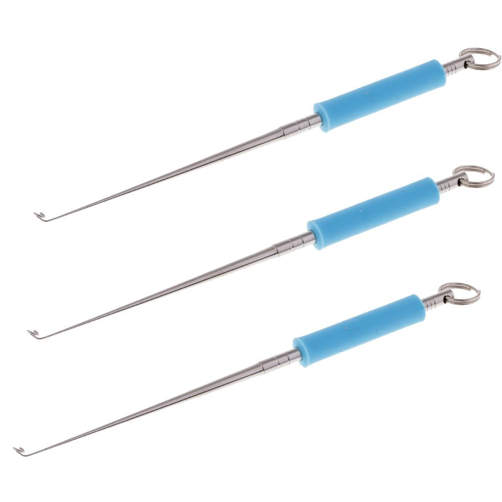 3pcs Stainless Steel Fishing Hook Remover Extractor Detachers
