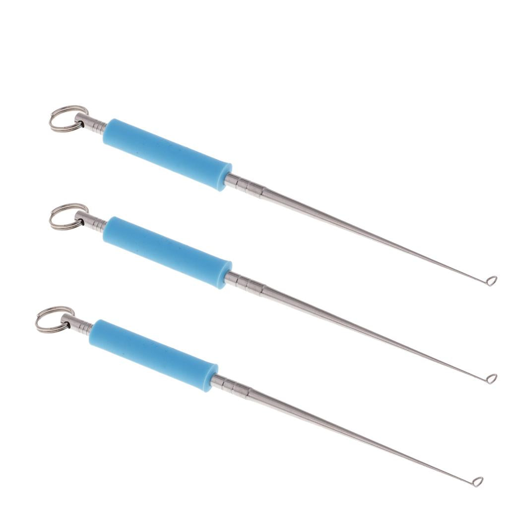 3pcs Stainless Steel Fishing Hook Remover Extractor Detachers